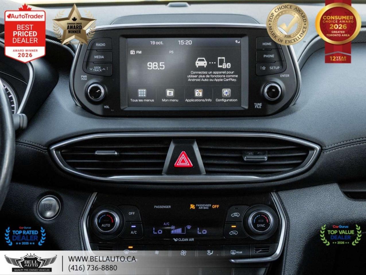 2020 Hyundai Santa Fe Preferred   B.CAM   PANO   LTHR   CARPLAY   DRIVEMODS   NOACCIDENT Photo