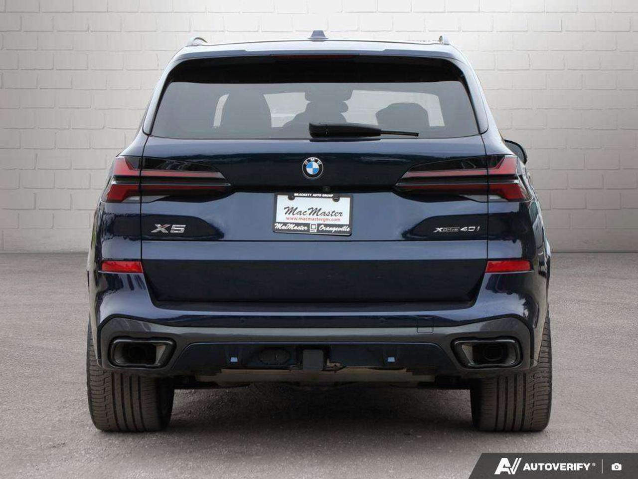2024 BMW X5 3.0L V6, XDRIVE40I, ALLOYS, LEATHER, NAV, SUNROOF, CERTIFIED PEROWNED! Photo3
