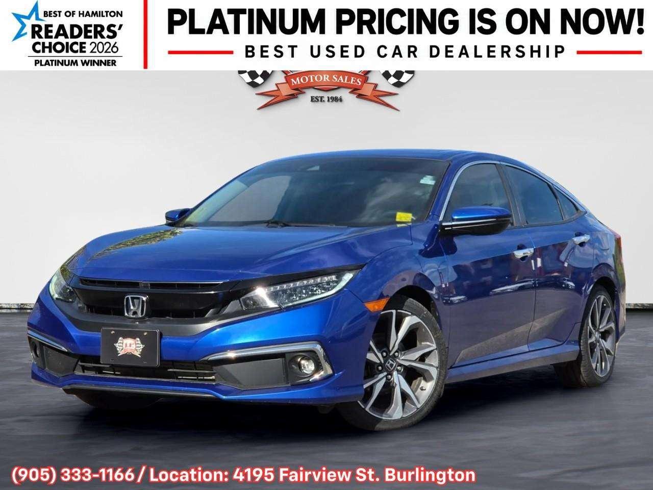 2019 Honda Civic Touring Apple CarPlay & Android Auto • Power Sunroof • Leather Seating • Built-In Navigation System • Remote Start System Photo0