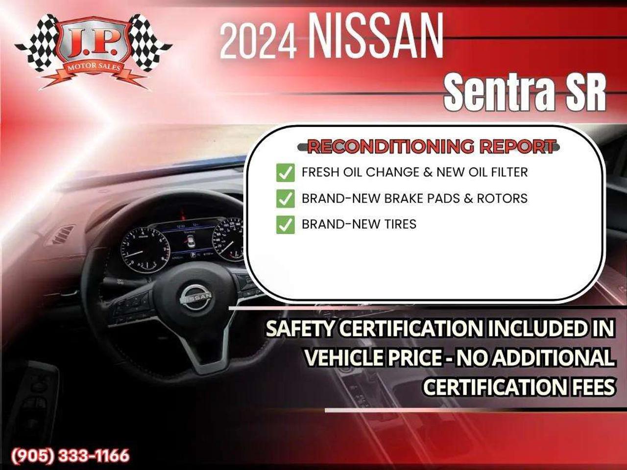 2024 Nissan Sentra SR Apple CarPlay & Android Auto • Power Sunroof • Heated Front Seats • Lane Assist • Rear Parking Sensors • SiriusXM® Sat Photo