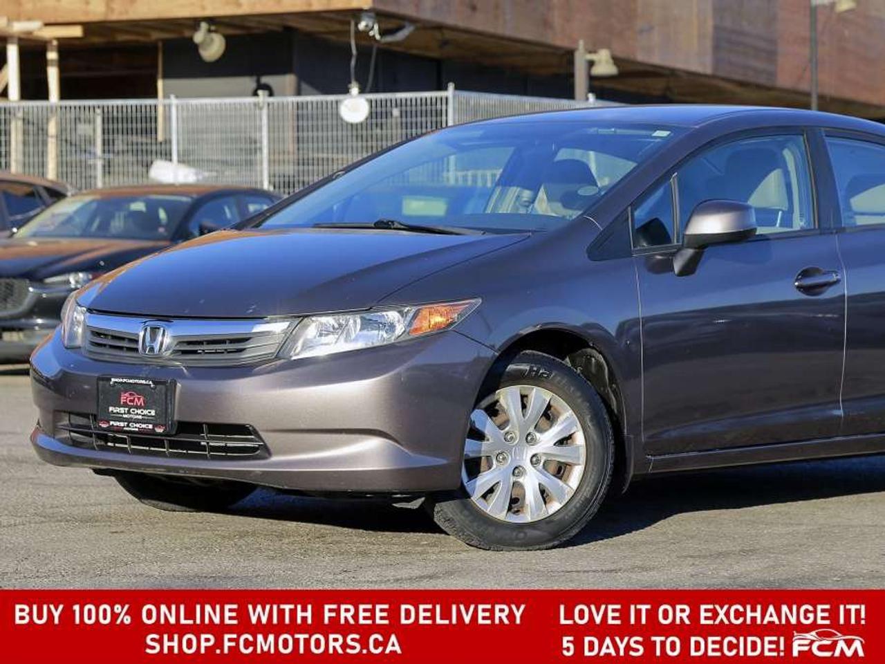 2012 Honda Civic LX   FULLY CERTIFIED WITH WARRANTY Photo