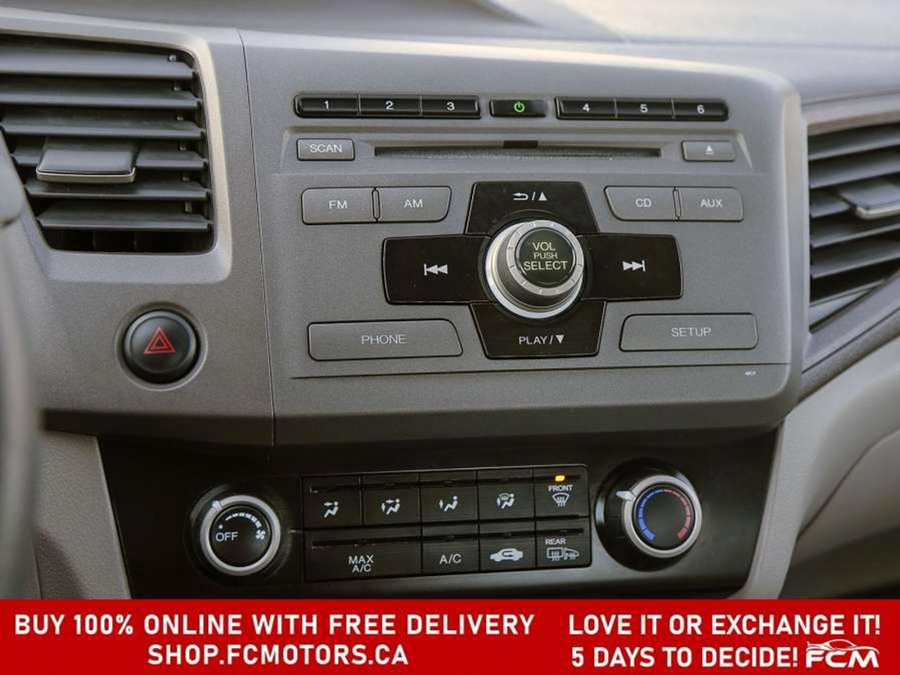 2012 Honda Civic LX   FULLY CERTIFIED WITH WARRANTY Photo