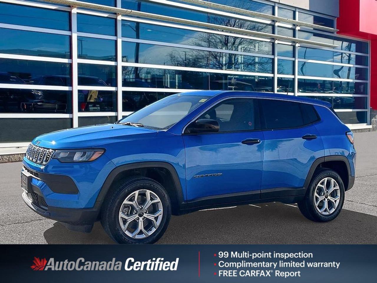 2025 Jeep Compass Sport | Laser Blue Pearl | One Owner | Clean Carfax Report | Fully Certified | Great Value | CarPlay Photo