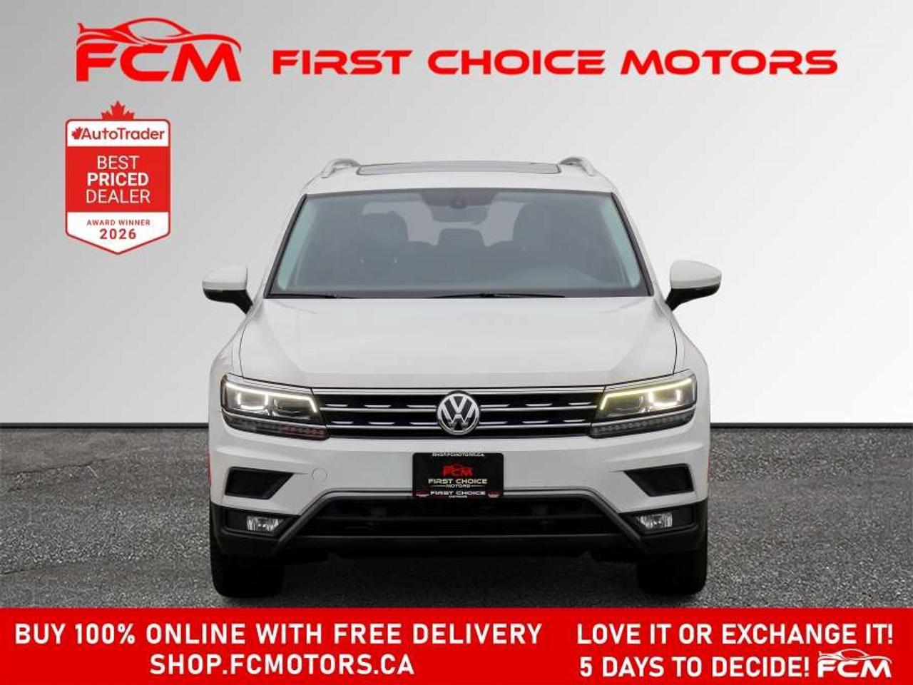 2018 Volkswagen Tiguan HIGHLINE 4MOTION   FULLY CERTIFIED WITH WARRANTY Photo