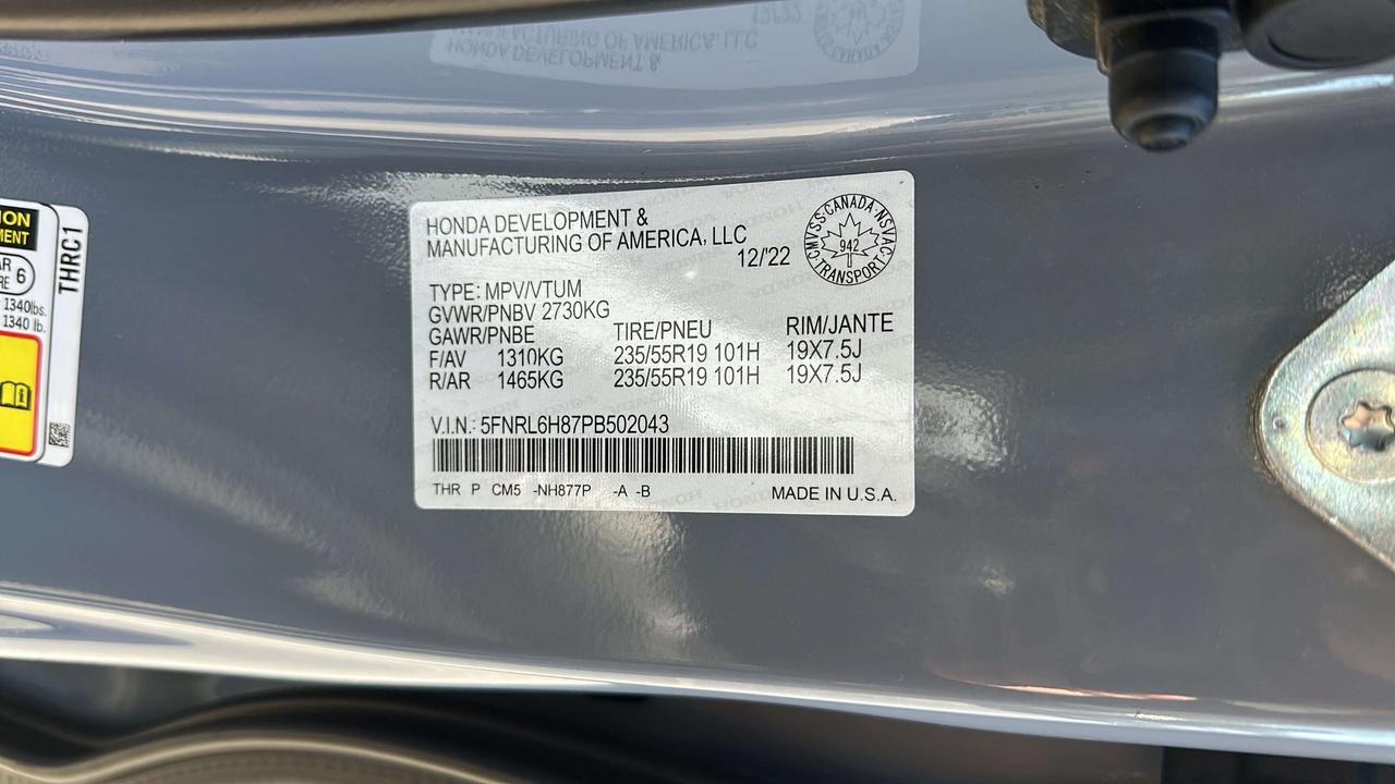 2023 Honda Odyssey Touring Photo