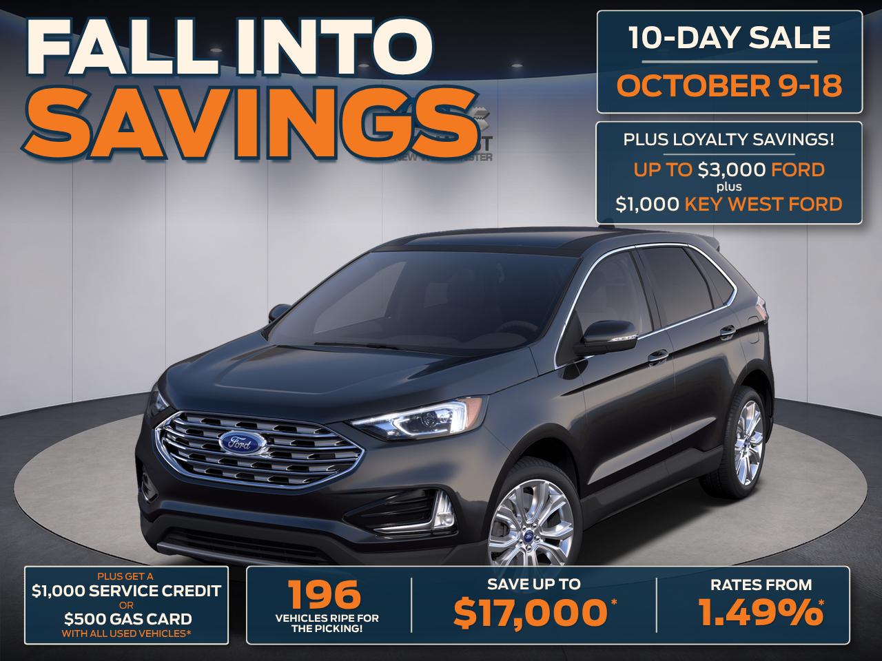 Black 2024 Ford Edge SUV / Crossover All-Wheel Drive Automatic