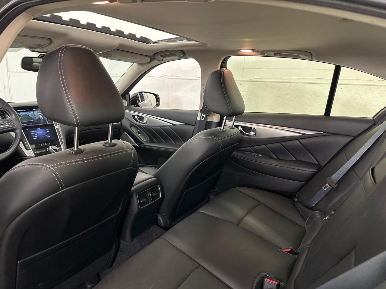 2024 Infiniti Q50 Luxe LUXE/AWD/LEATHER/ROOF/NAVI/28KM/OFF 1 OWNER LEASE! Photo