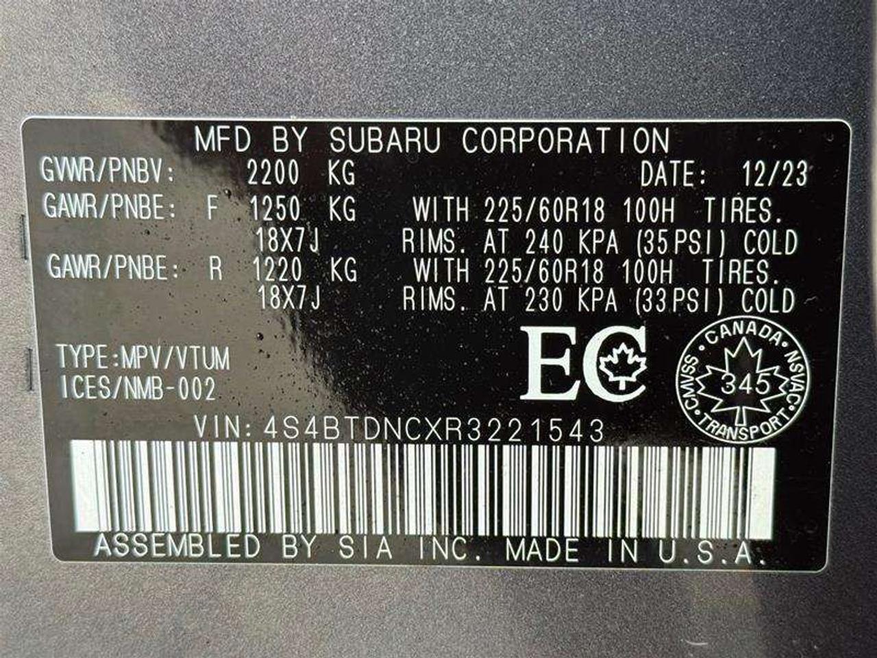 2024 Subaru Outback 2.5L Limited CVT Photo