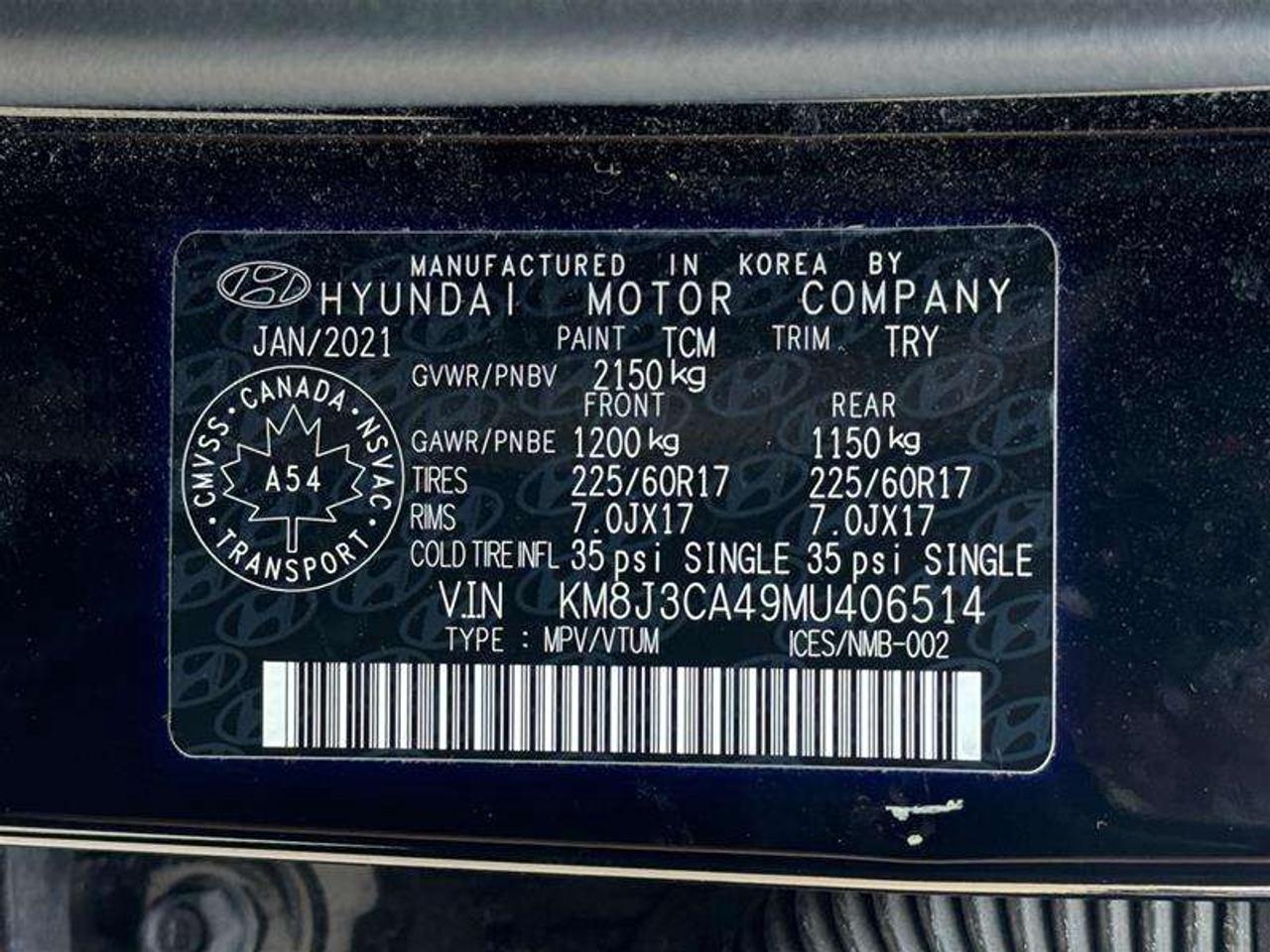 2021 Hyundai Tucson AWD 2.0L Preferred Photo