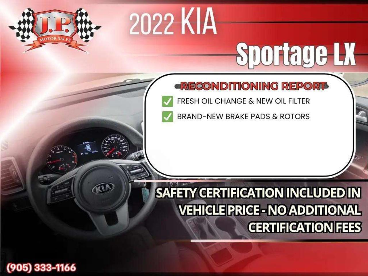 2022 Kia Sportage LX Apple CarPlay & Android Auto • Heated Front Seats • Keyless Entry • Alloy Wheels • Backup Camera Photo