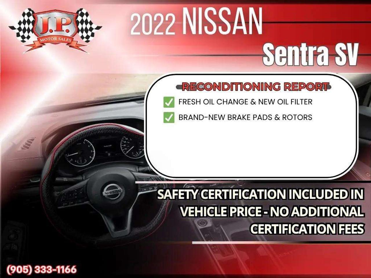 2022 Nissan Sentra SV Apple CarPlay & Android Auto • Remote Start System • Heated Front Seats • Lane Assist • Rear Parking Sensors Photo
