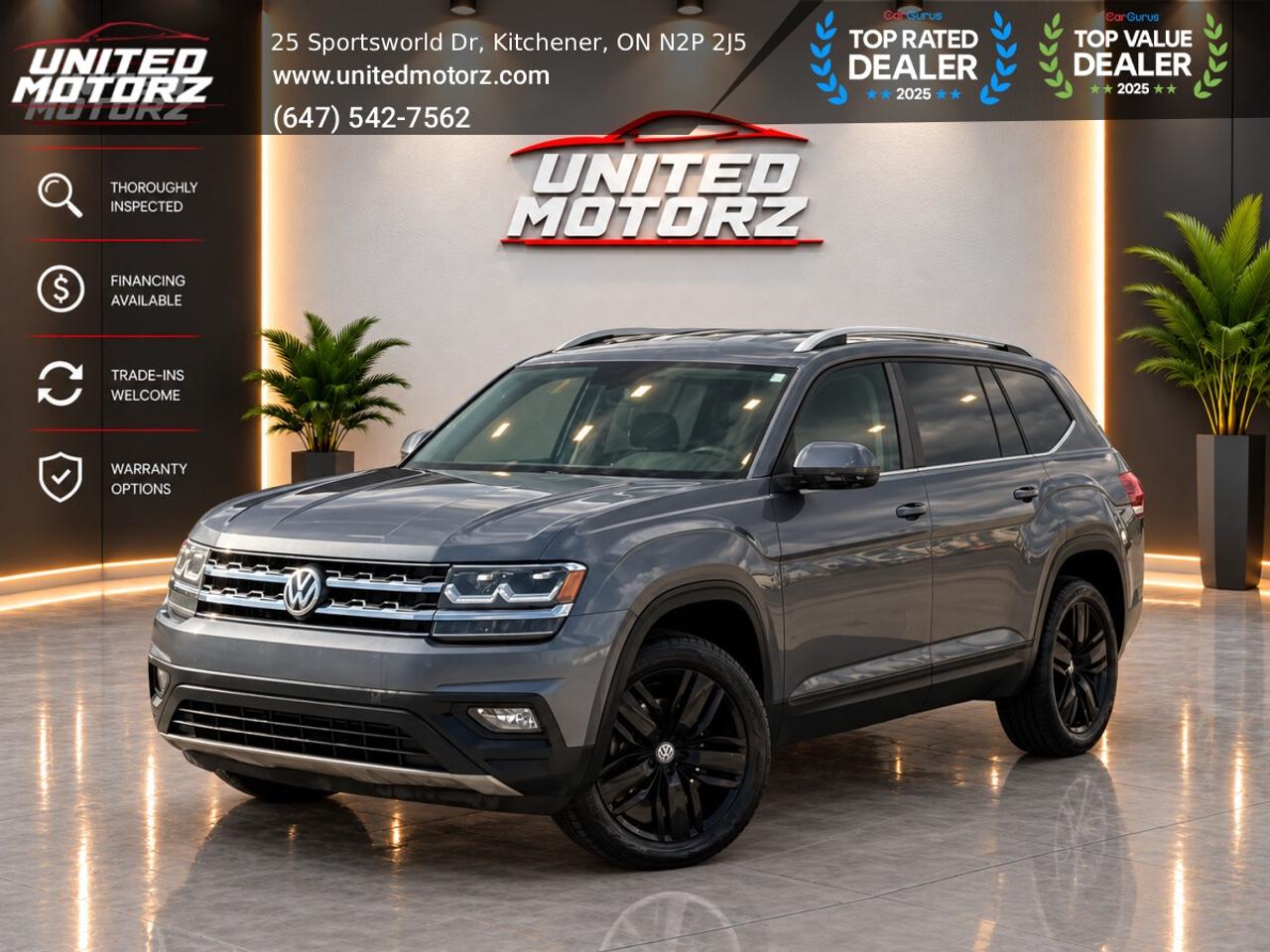 2018 Volkswagen Atlas Comfortline AWD 3.6L 6cyl~SAEFTY CERTIFIED~ Photo0