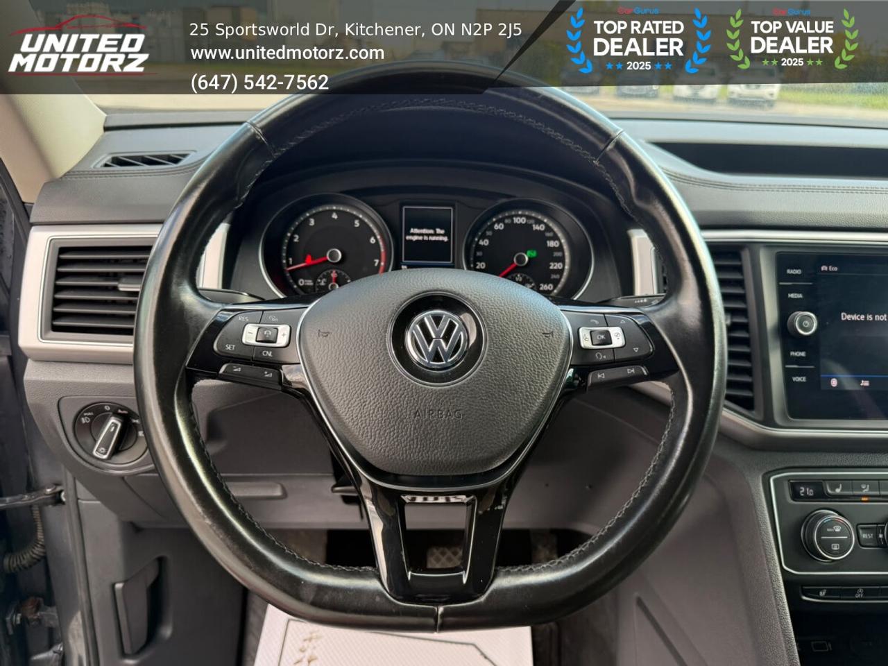 2018 Volkswagen Atlas Comfortline AWD 3.6L 6cyl~SAEFTY CERTIFIED~ Photo