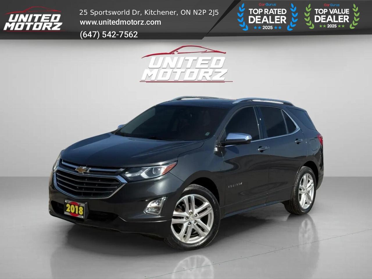 2018 Chevrolet Equinox Premier w/1LZ AWD 1.5L~SAFETY CERTIFIED~LOW KM'S~ Photo