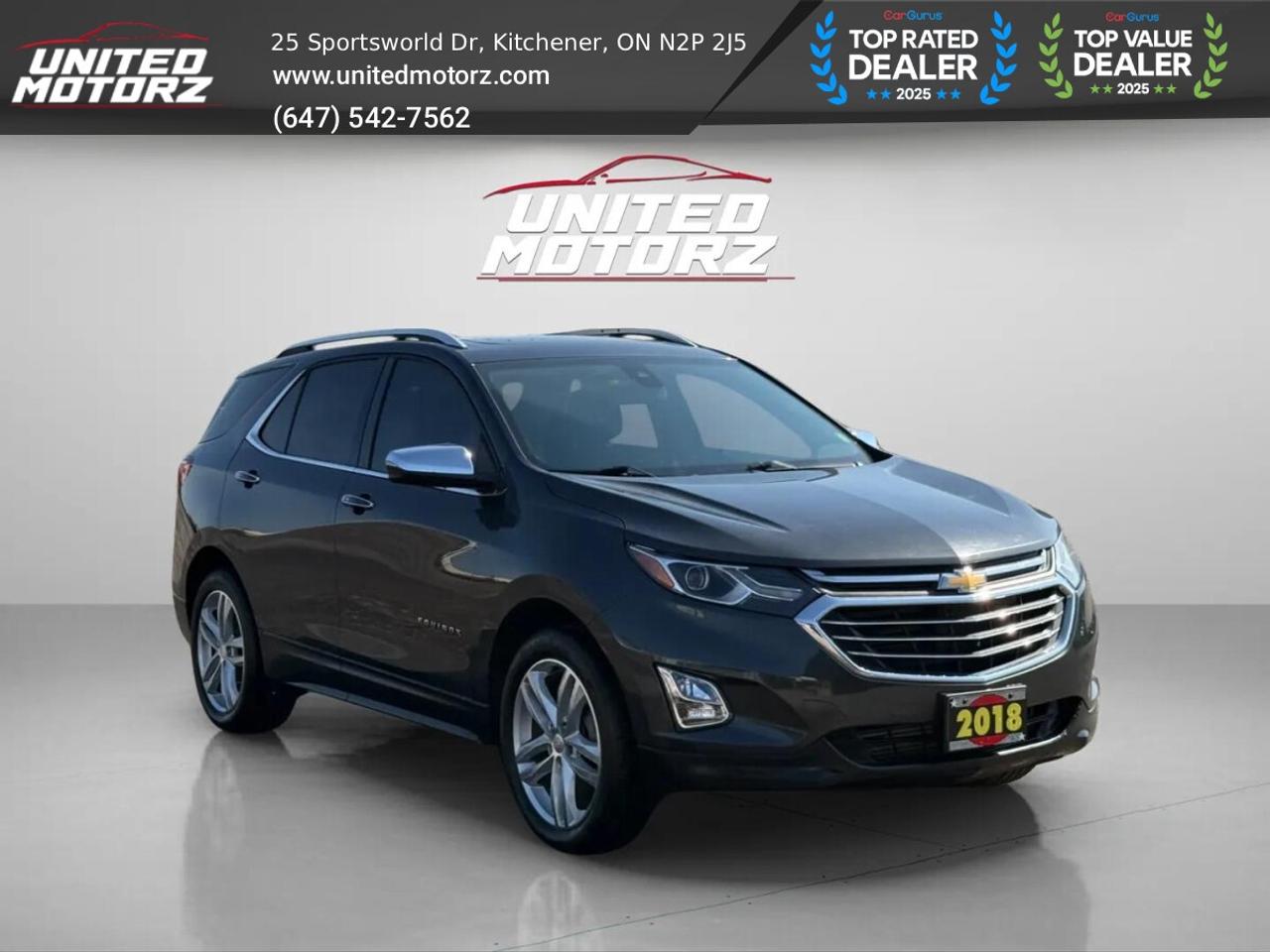 2018 Chevrolet Equinox Premier w/1LZ AWD 1.5L~SAFETY CERTIFIED~LOW KM'S~ Photo