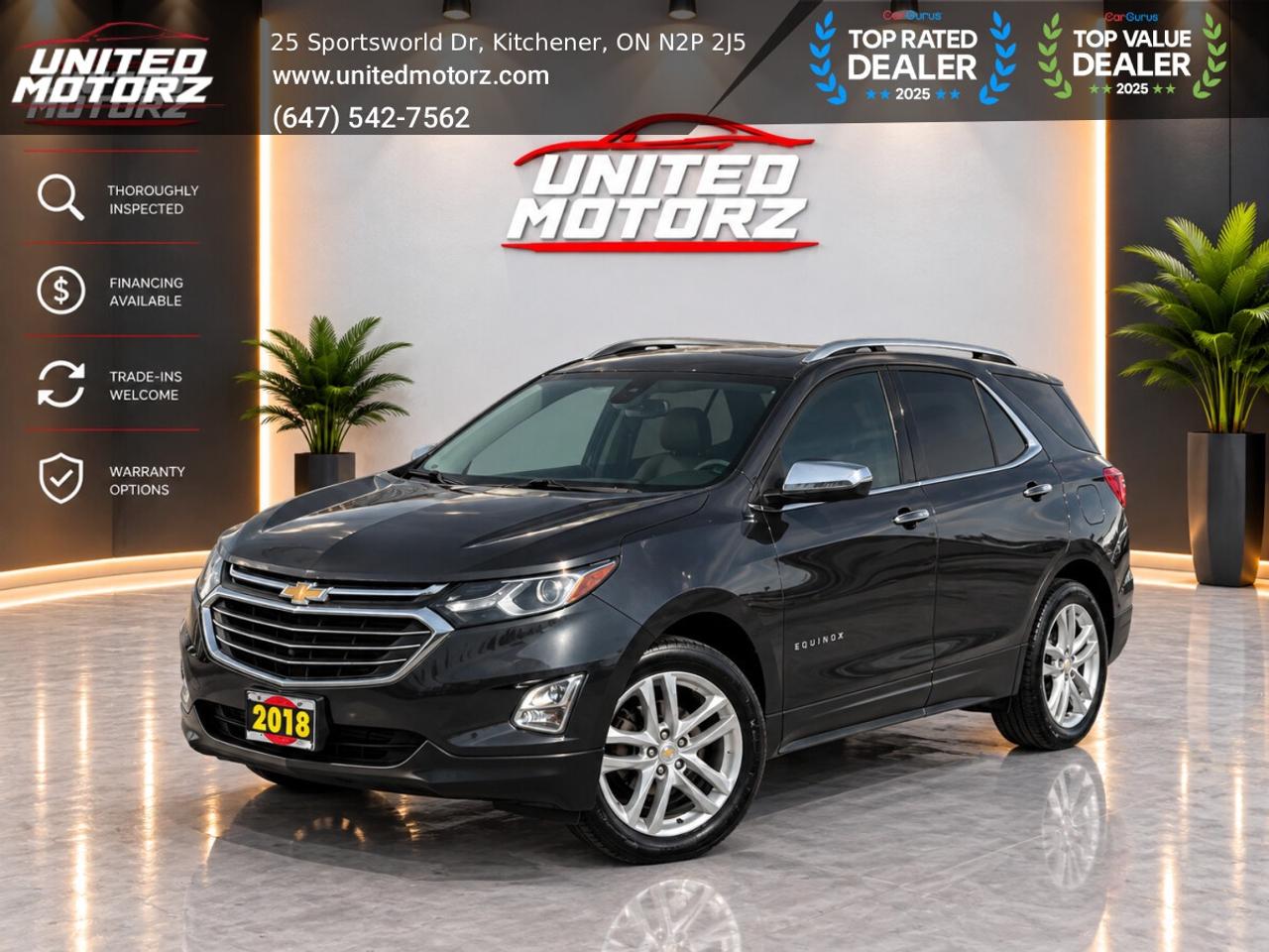 2018 Chevrolet Equinox Premier w/1LZ AWD 1.5L~SAFETY CERTIFIED~LOW KM'S~ Photo0