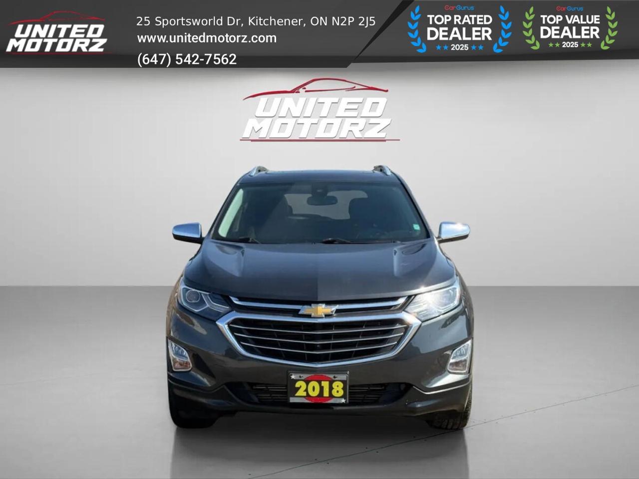 2018 Chevrolet Equinox Premier w/1LZ AWD 1.5L~SAFETY CERTIFIED~LOW KM'S~ Photo