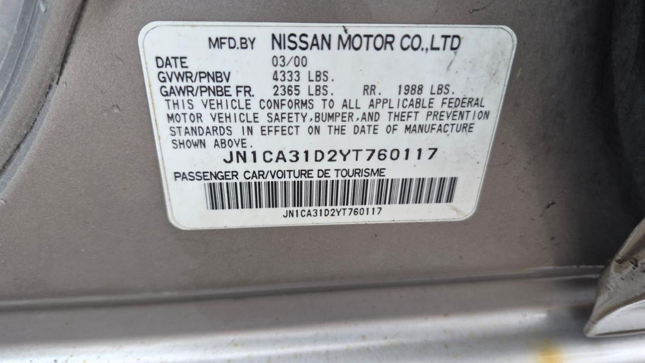 2000 Nissan Maxima GXE, FLORIDA CAR, WELL SERVICED, CERTIFIED Photo