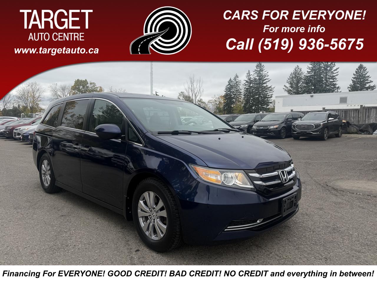 Black 2016 Honda Odyssey Minivan Front-Wheel Drive Automatic