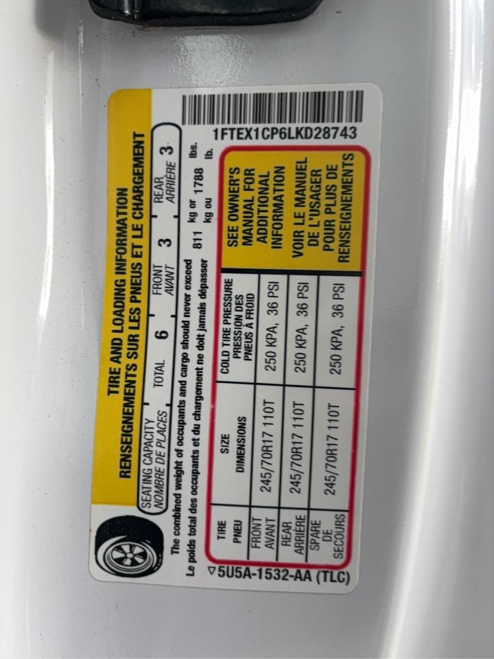 2020 Ford F-150 XLT 2WD SuperCab 2.7L 6cyl Gas  8' Box Photo
