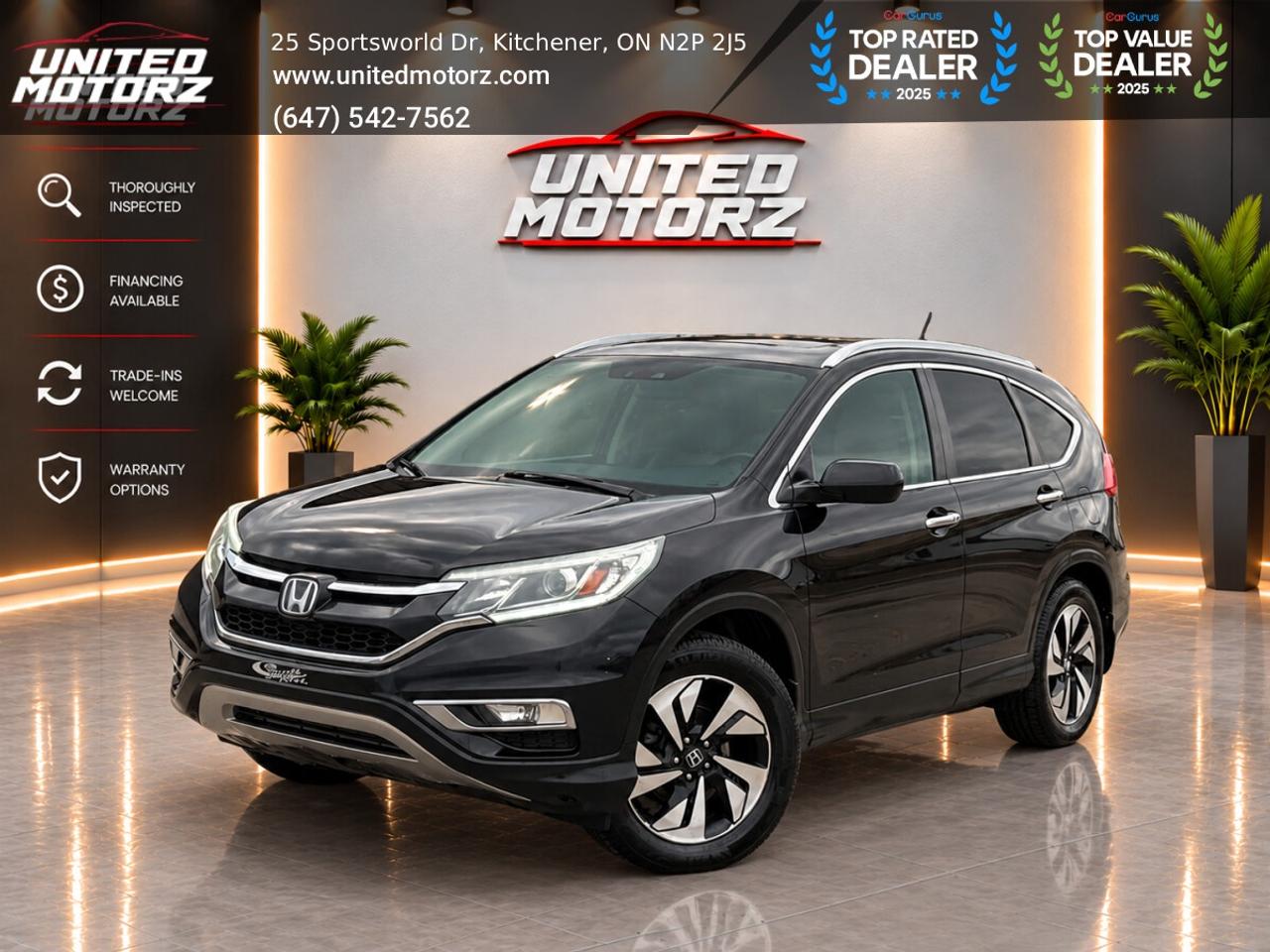 2016 Honda CR-V Touring AWD 2.4L~SAFETY CERTIFIED~ Photo0