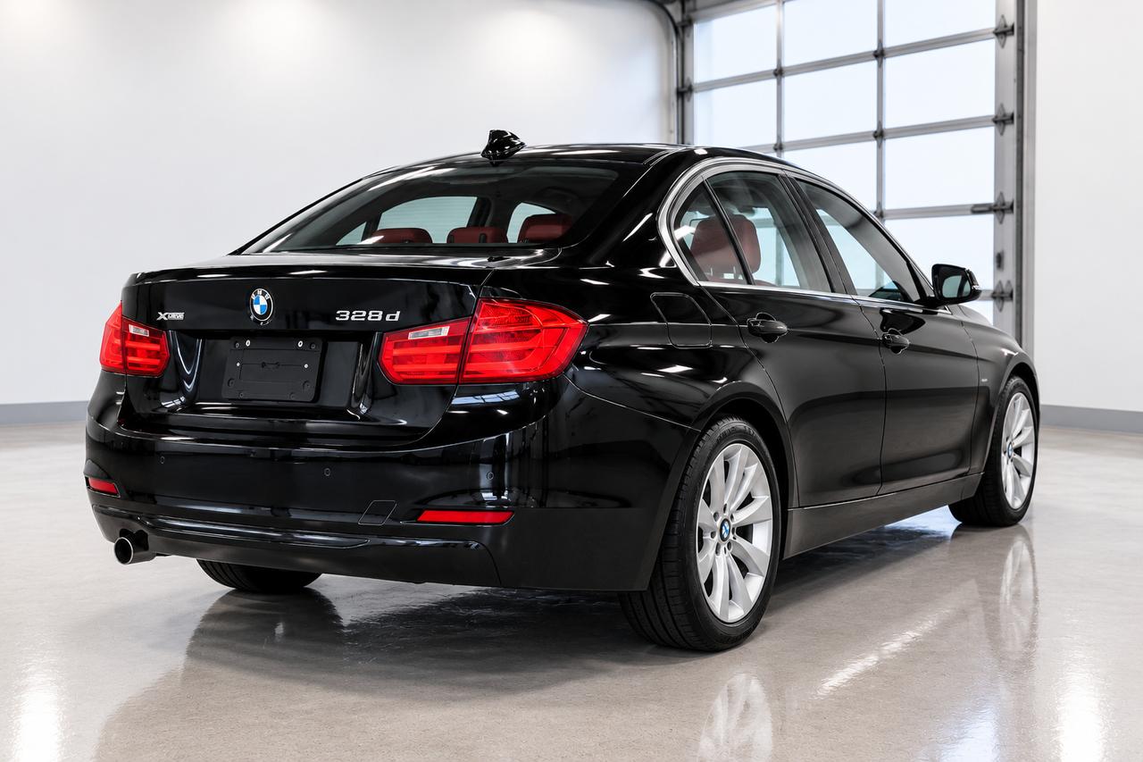 2014 BMW 3 Series 328D X DRIVE,NO ACCIDENT,BLACK ON RED ,SPORT PKG Photo3