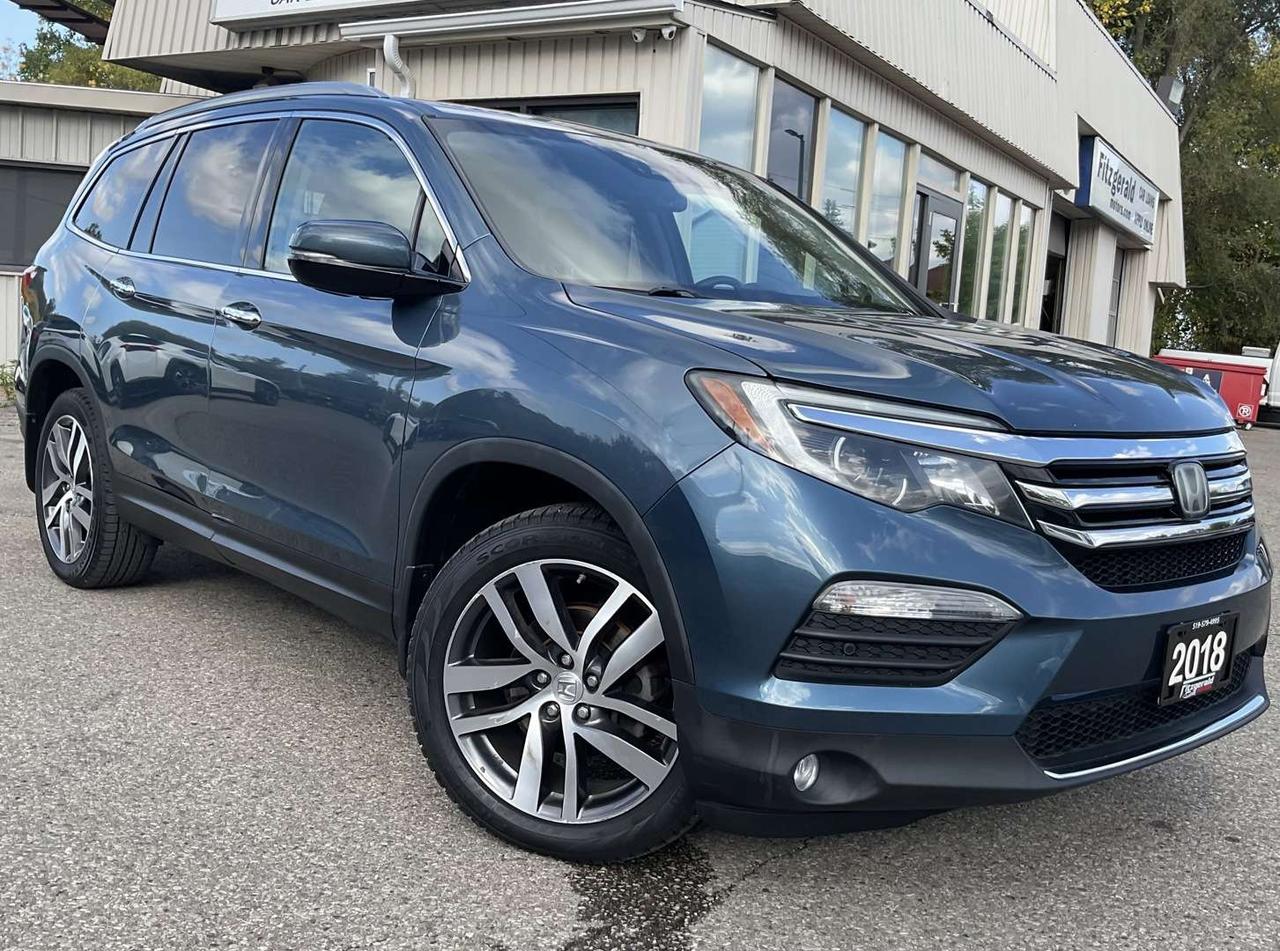 2018 Honda Pilot Touring 4WD - LTHR! NAV! BACK-UP CAM! BSM! DVD! DUAL ROOF! Photo0