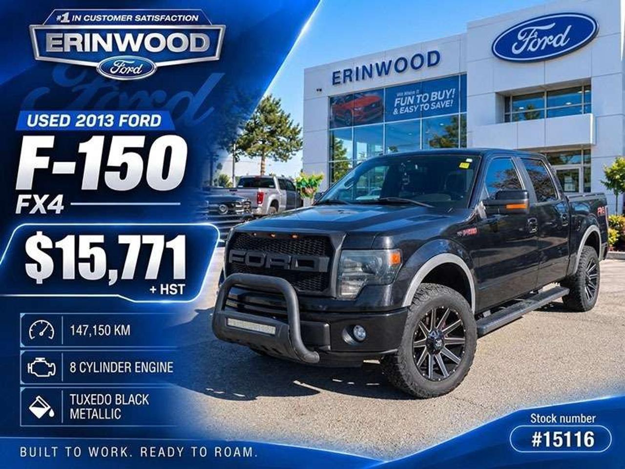2013 Ford F-150 FX4 THIS TRUCK IS IN EXCELLENT MECHANICAL CONDITION! HOWEVER, THE CAB CORNERS REQUIRE REPAIR TO MEET SAFETY STANDARDS BEF Photo0