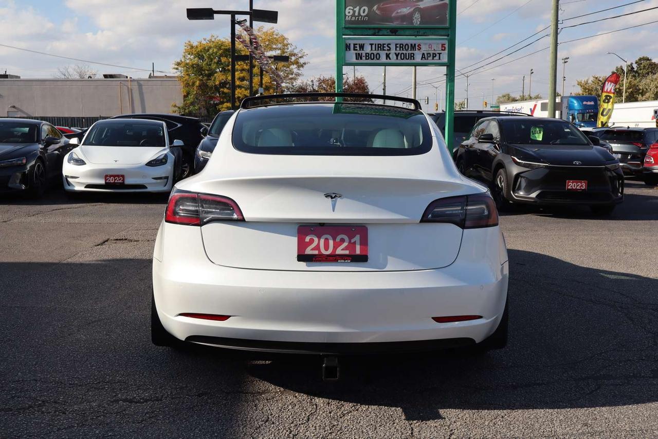 2021 Tesla Model 3 Standard Range Plus White Premium Interior No Accident Photo