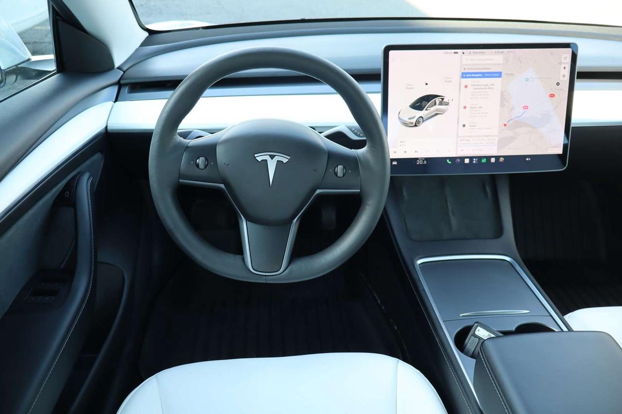 2021 Tesla Model 3 Standard Range Plus White Premium Interior No Accident Photo