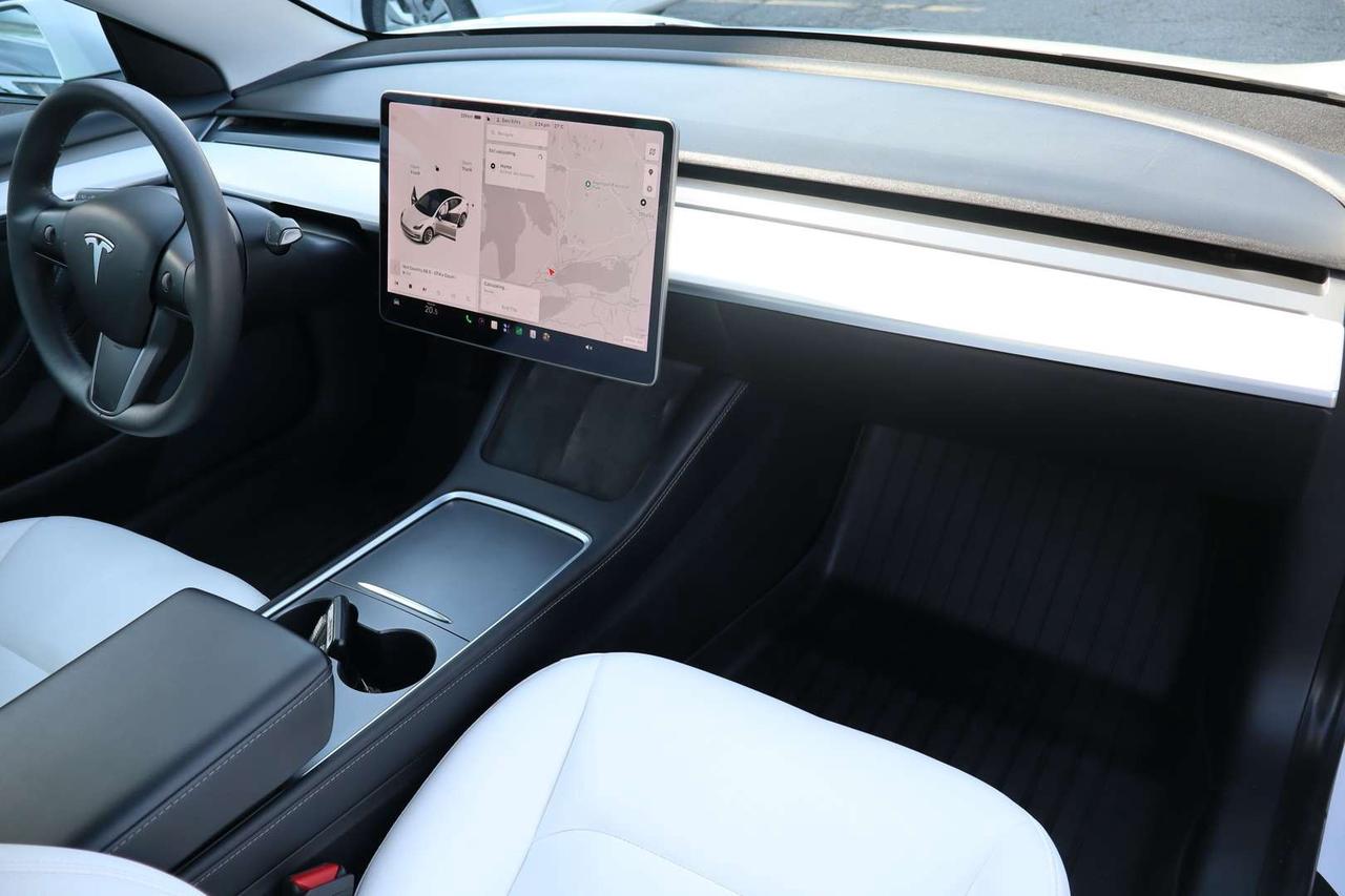 2021 Tesla Model 3 Standard Range Plus White Premium Interior No Accident Photo