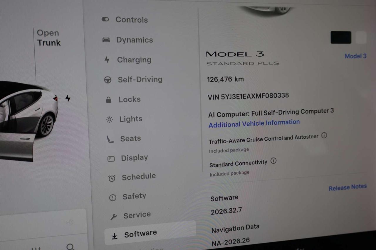 2021 Tesla Model 3 Standard Range Plus White Premium Interior No Accident Photo