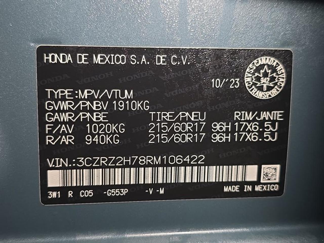 2024 Honda HR-V EX Photo