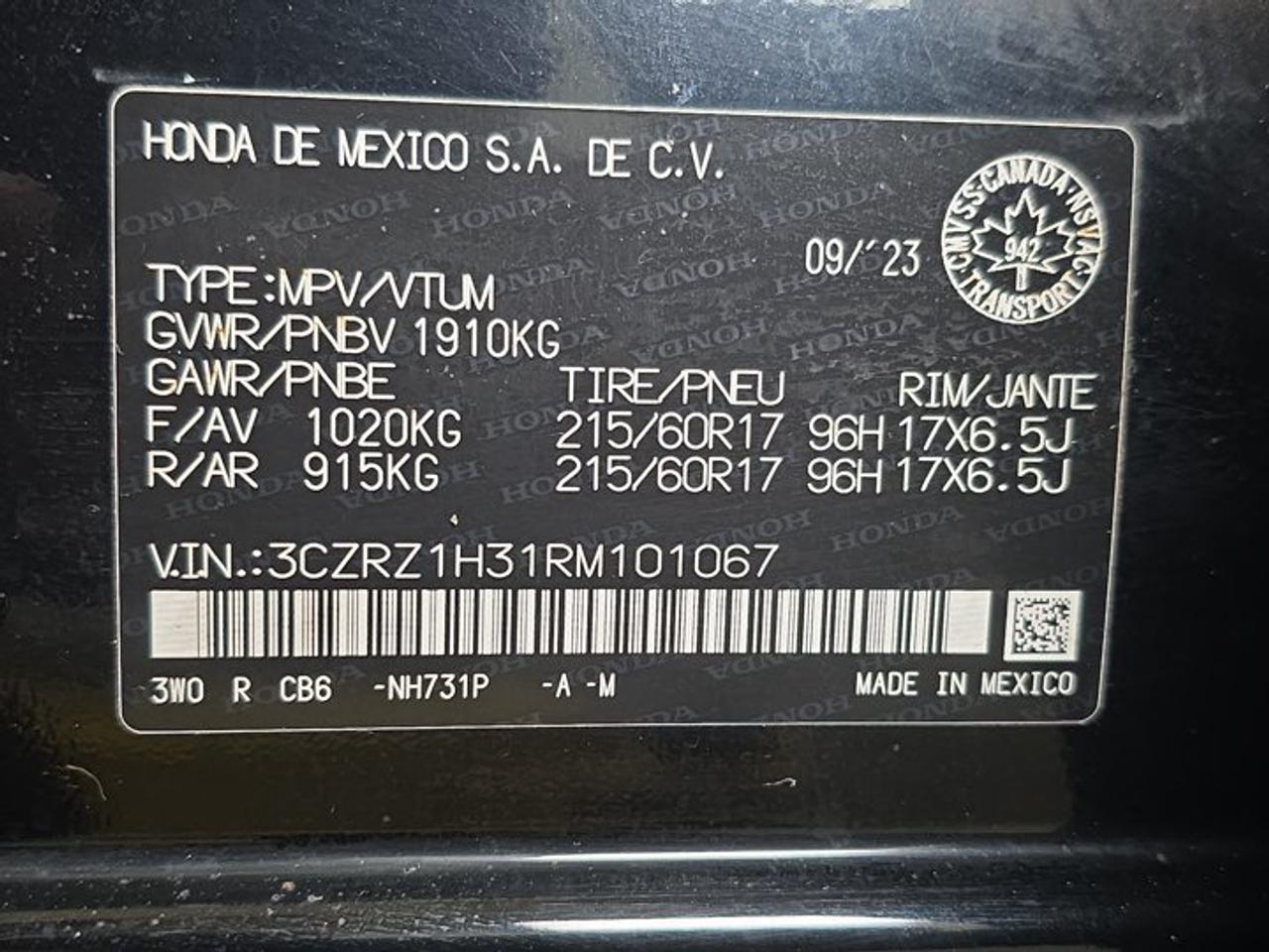 2024 Honda HR-V LX Photo