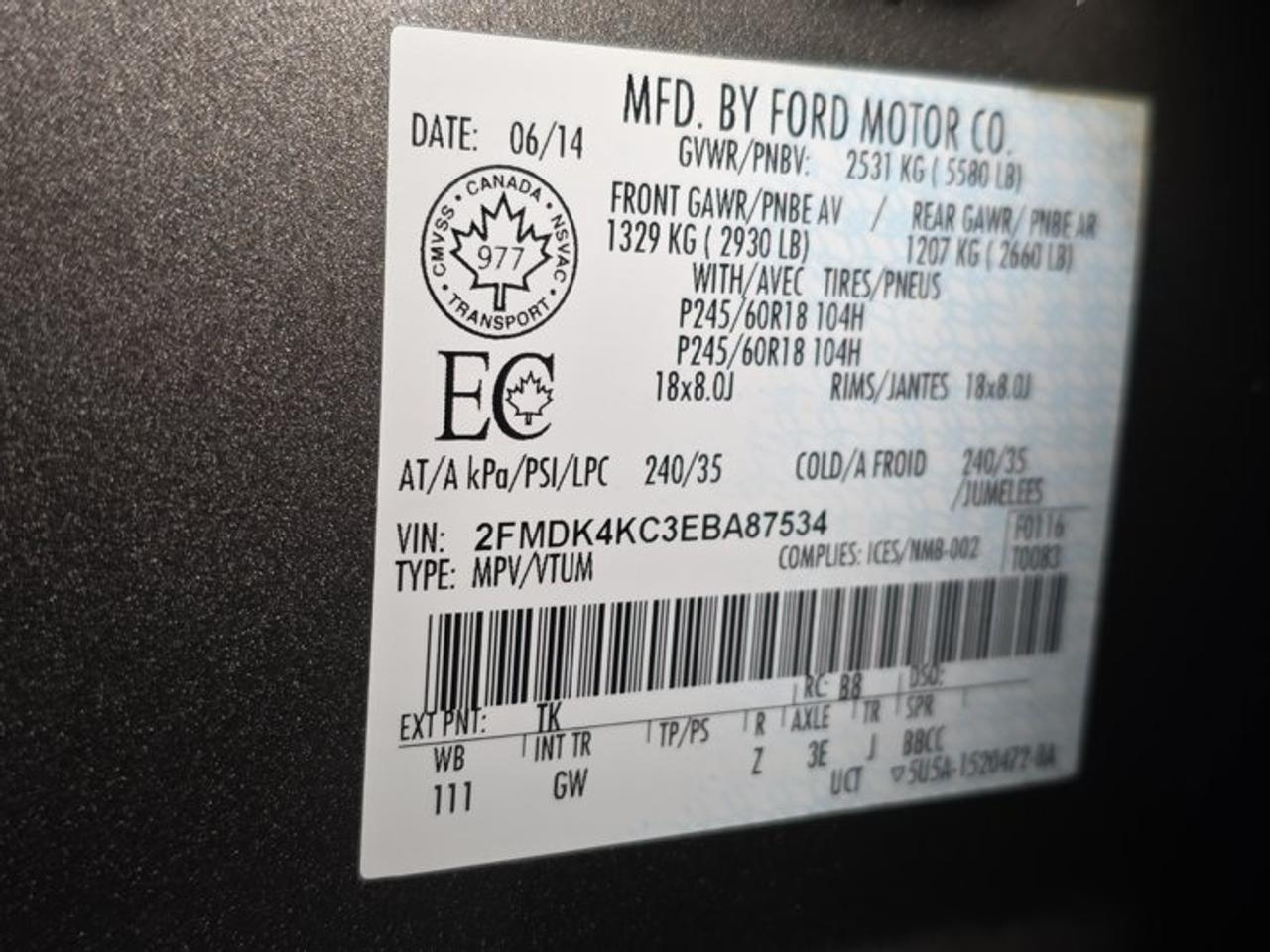 2014 Ford Edge Limited Photo