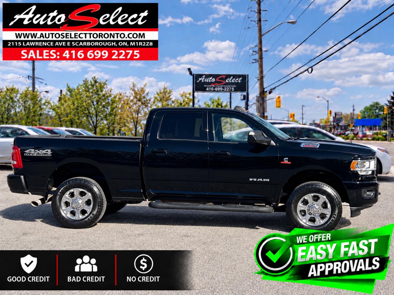 2021 RAM 2500 Big Horn 4x4 **Diesel** 6.7L 6 Cylinder - Clean Carfax Photo2
