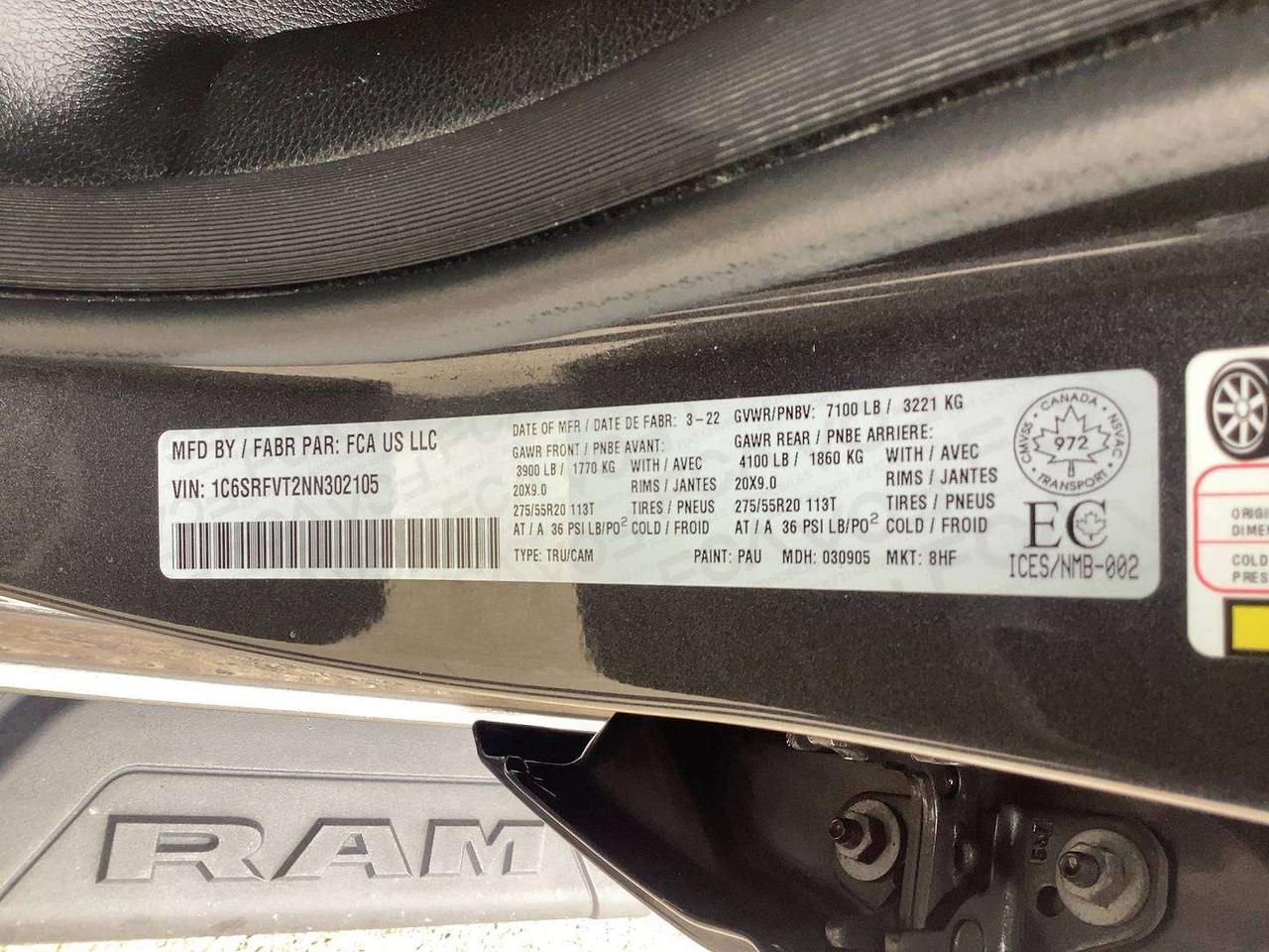 2022 RAM 1500 Sport Crew V8 | 12" NAV | Alpine | Side Steps |4X4 Photo