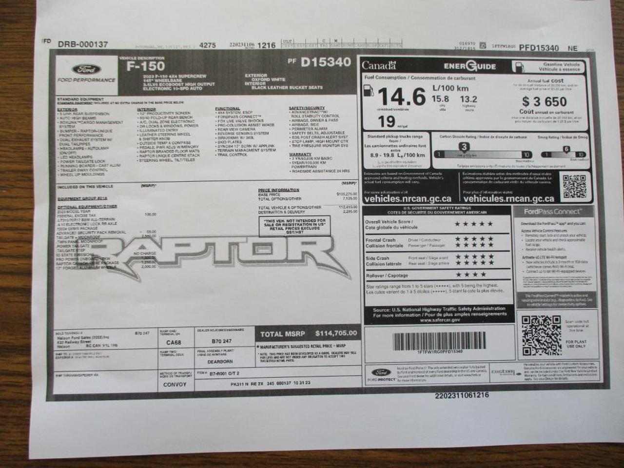 2023 Ford F-150 Raptor SuperCrew 4WD Photo