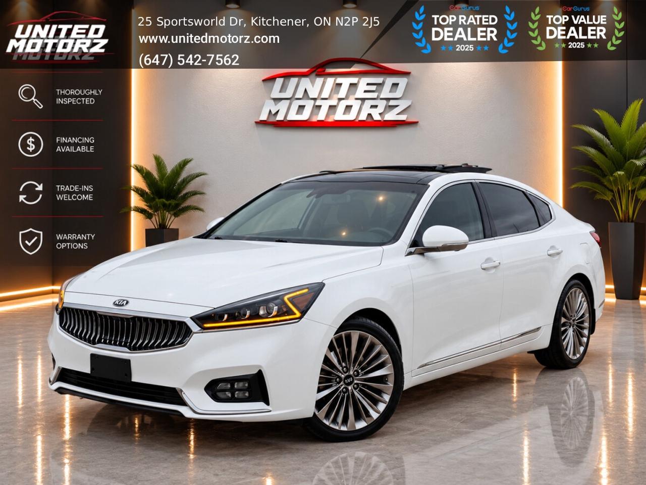 2018 Kia CADENZA LIMITED FWD 3.3L 6cyl~SAFETY CERTIFIED~LOW KM's~ Photo
