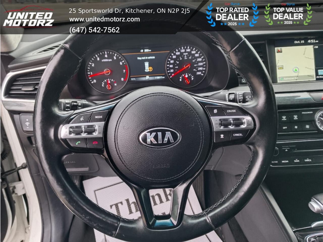 2018 Kia CADENZA LIMITED FWD 3.3L 6cyl~SAFETY CERTIFIED~LOW KM's~ Photo