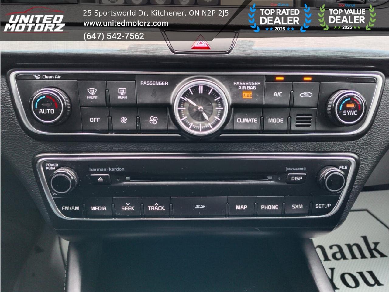 2018 Kia CADENZA LIMITED FWD 3.3L 6cyl~SAFETY CERTIFIED~LOW KM's~ Photo