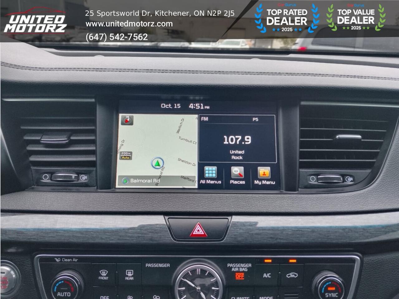 2018 Kia CADENZA LIMITED FWD 3.3L 6cyl~SAFETY CERTIFIED~LOW KM's~ Photo