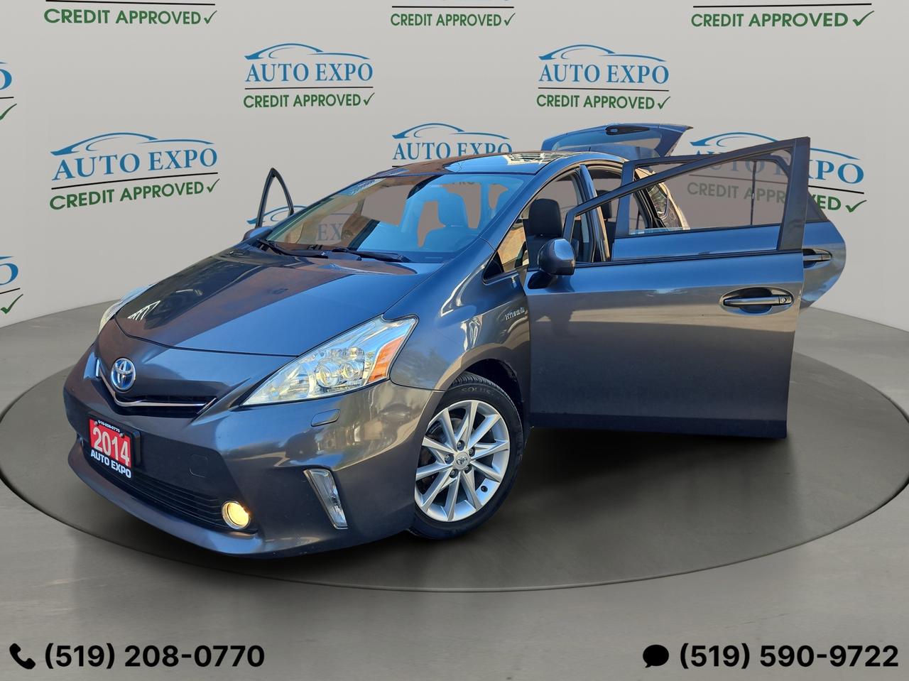 2014 Toyota Prius v Certified,No Accident,New Brakas,Leather,Sunroof Photo