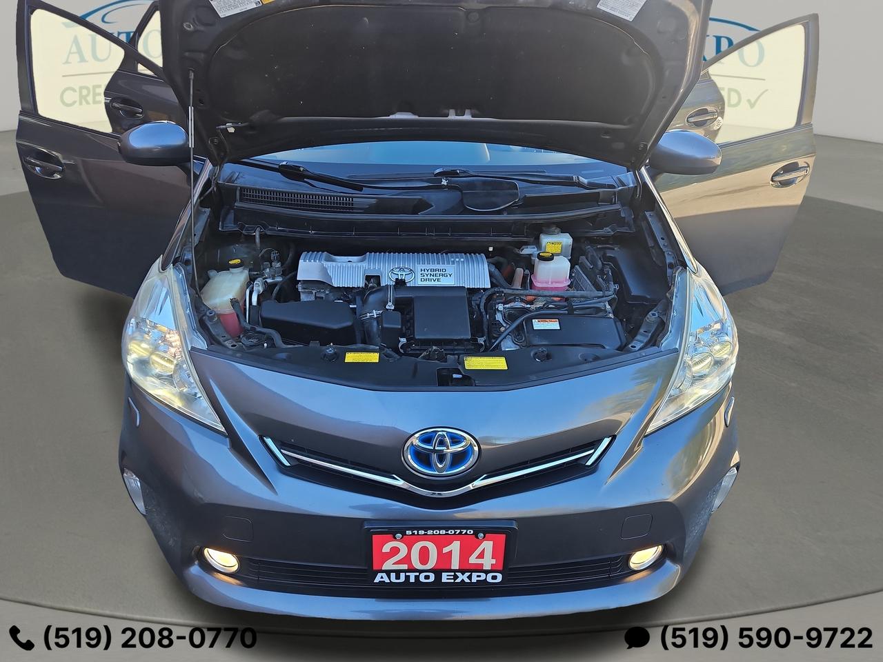 2014 Toyota Prius v Certified,No Accident,New Brakas,Leather,Sunroof Photo