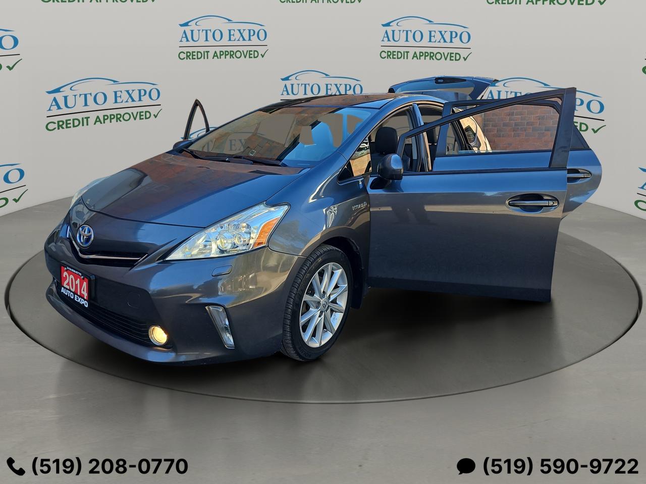 2014 Toyota Prius v Certified,No Accident,New Brakas,Leather,Sunroof Photo