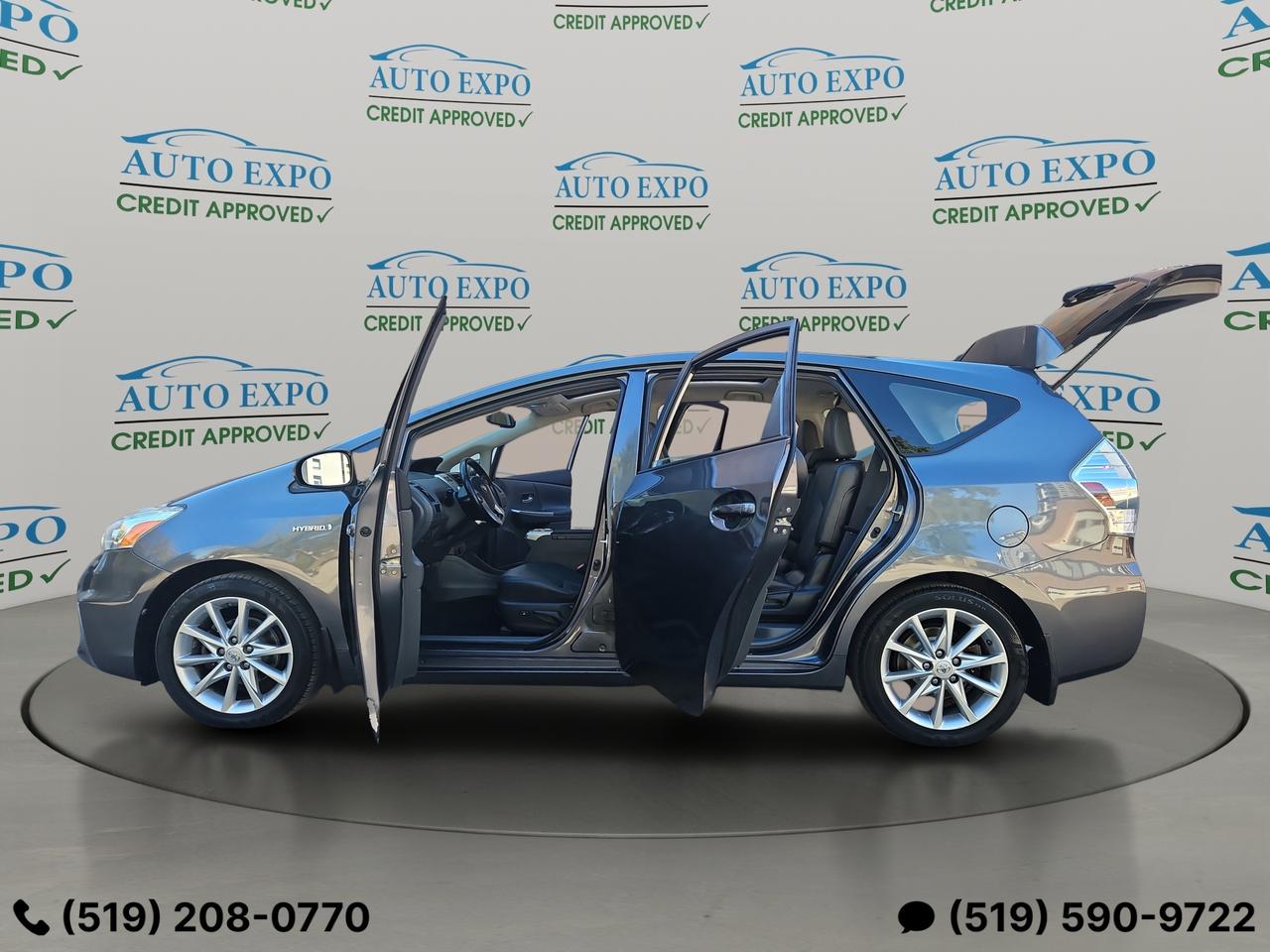 2014 Toyota Prius v Certified,No Accident,New Brakas,Leather,Sunroof Photo