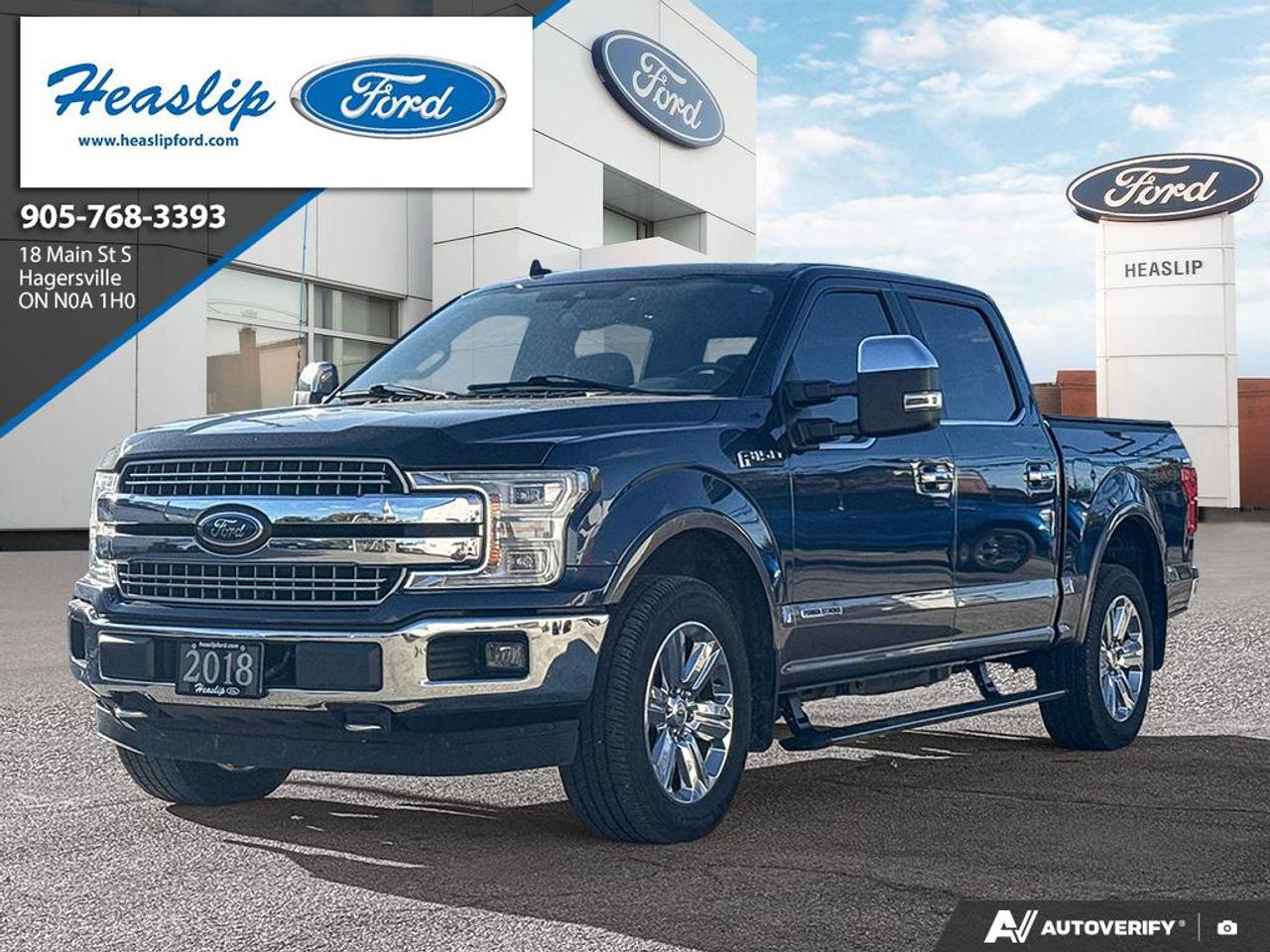 Blue Jeans Metallic 2018 Ford F-150 Pickup Truck Four-Wheel Drive Automatic