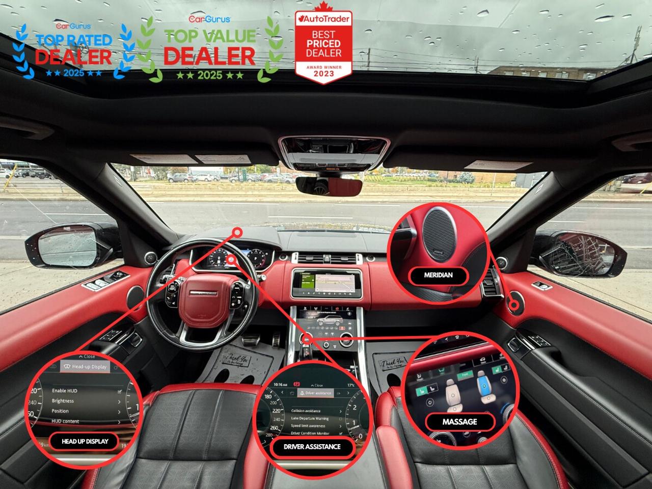 2019 Land Rover Range Rover Sport AUTOBIOGRAPHY SUPERCHARGED | RED INT. | HUD | SOFT-CLOSE | LOADED Photo
