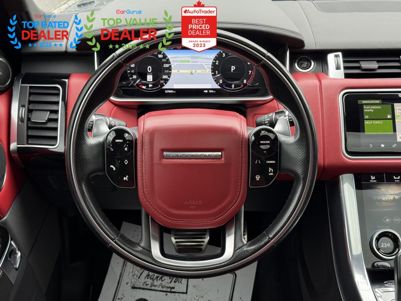 2019 Land Rover Range Rover Sport AUTOBIOGRAPHY SUPERCHARGED | RED INT. | HUD | SOFT-CLOSE | LOADED Photo