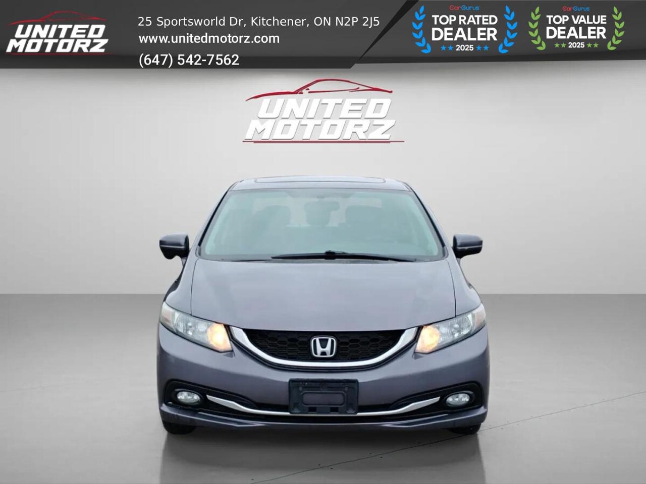 2015 Honda Civic TOURING FWD 1.8L~SAFETY CERTIFIED~ Photo
